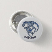 Velociraptor Dinosaur Raptor Trainer Ronde Button 3,2 Cm (Voorkant /achterkant)