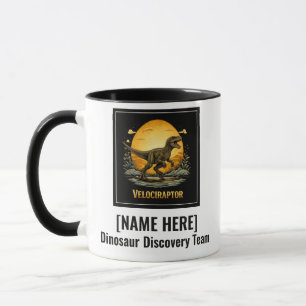 Velociraptor Dinosaurus Prehistorische Maan Mok