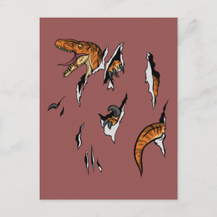 Velociraptor Escape Briefkaart