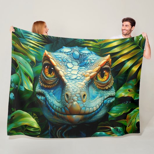 Velociraptor Fleece Deken (In situ)