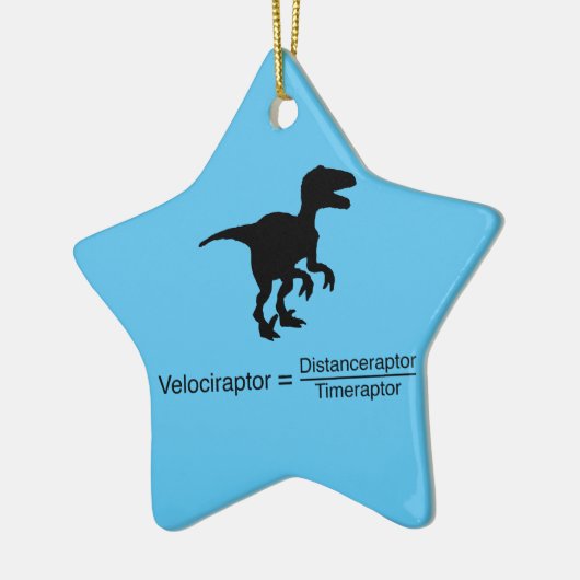 velociraptor grappige wetenschap keramisch ornament (Links)