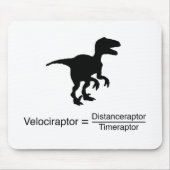 velociraptor grappige wetenschap muismat (Voorkant)