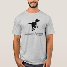 velociraptor grappige wetenschap t-shirt