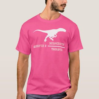 Velociraptor Natuurkunde Afstand Tijd Formule Dino T-shirt