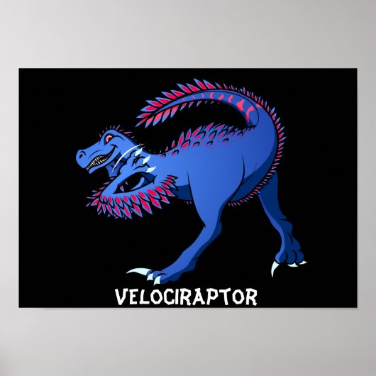 Velociraptor Poster (Voorkant)