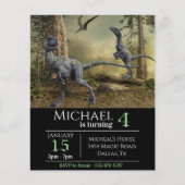 Velociraptor Raptor Dinosaur Birthday (Voorkant)