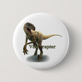 Velociraptor Ronde Button 5,7 Cm