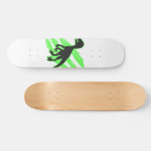 Velociraptor silhouette - Kies achtergrondkleur Skateboard (Horizontaal)