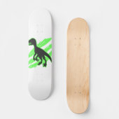 Velociraptor silhouette - Kies achtergrondkleur Skateboard (Voorkant)