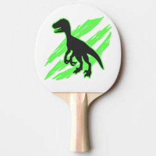 Velociraptor silhouette - Kies achtergrondkleur Tafeltennisbatje