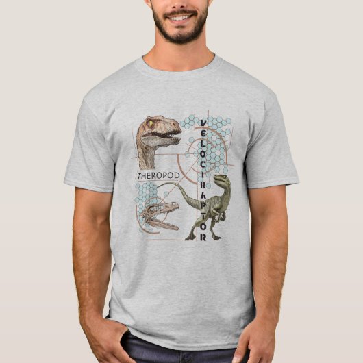 Velociraptor T-shirt (Voorkant)