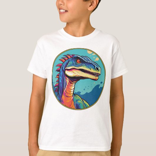 Velociraptor - T-shirt classique Dinosaur Tee (Devant)