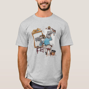 Velociraptor Triple Self Portrait T-shirt