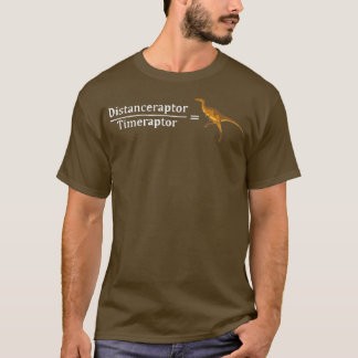 Velociraptor Wiskunde Funny Dinosaur Velocity Form T-shirt