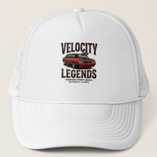 Velocity Legends Muscle Car Grafische Petthoed - S Trucker Pet