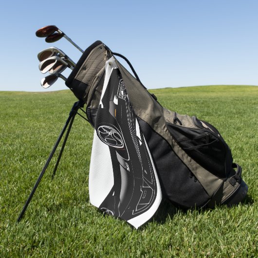 VelocityDrive Golfhanddoek: Muscle Car Edition Golfhanddoek (Groen)