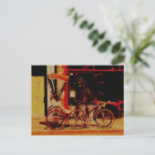 velorickshaw carte postale vintage (Debout devant)
