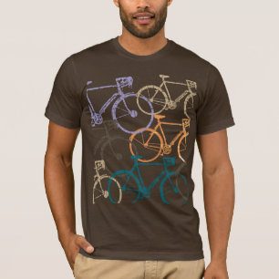 Vélos Graphique Vélos T-Shirt Brown