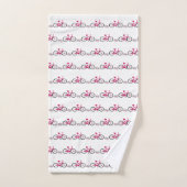 Vélos roses Cycle pour une guérison (Serviette à main)