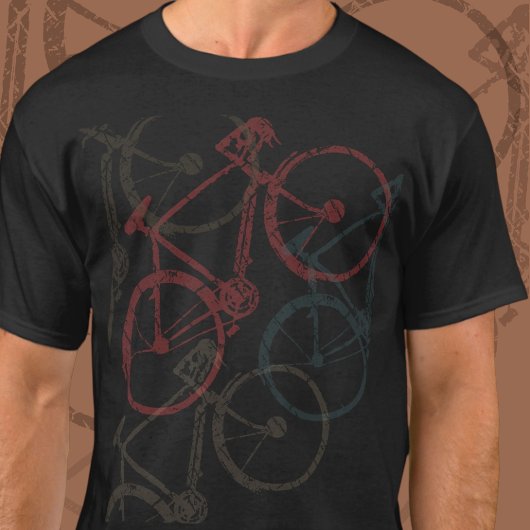 Vélos superposés. T-shirt vélo Opacity
