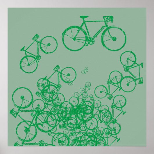 vélos verts décoration plus verte (Devant)