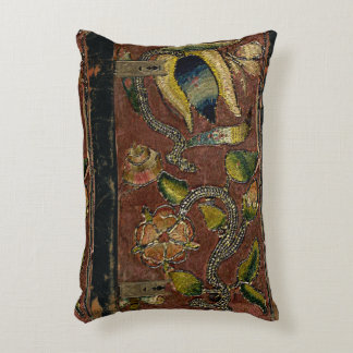 Velours brodé par coussin rustique de couverture