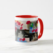 Velours côtelé de plume de pétales et tasse de (Devant droit)