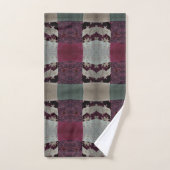 Velours courbé et soie texturé (Serviette à main)