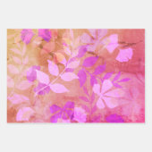 velours damassé, feuilles violets rêvés et étincel (Devant 2)