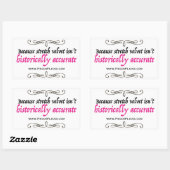 Velours stretch n'est pas exact - Sticker (Feuille)