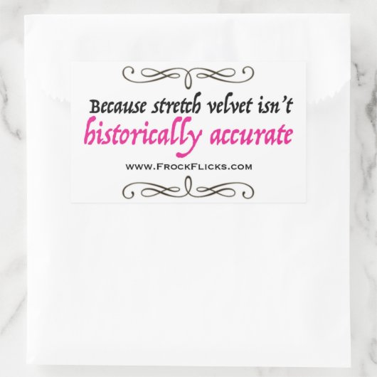 Velours stretch n'est pas exact - Sticker (Sac)