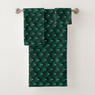 Velours Vert Luxe Glamour Faux
