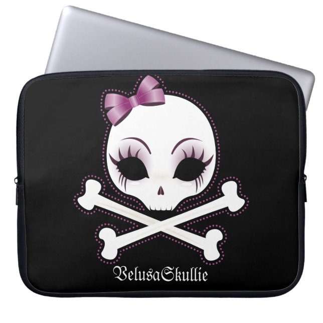 VelusaSkullie Laptop Sleeve (Voorkant)