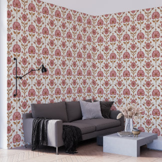 Velvet Blossom Retreat | Romantische Bloemige Airb Behang
