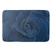 Velvet blue roos badmat (Voorkant)