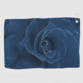 Velvet blue roos golfhanddoek (Horizontaal)