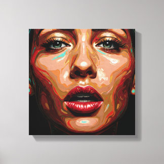 Velvet Distortion Stretched Canvas Afdruk