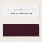 Velvet en Plum foncé (Devant & derrière)