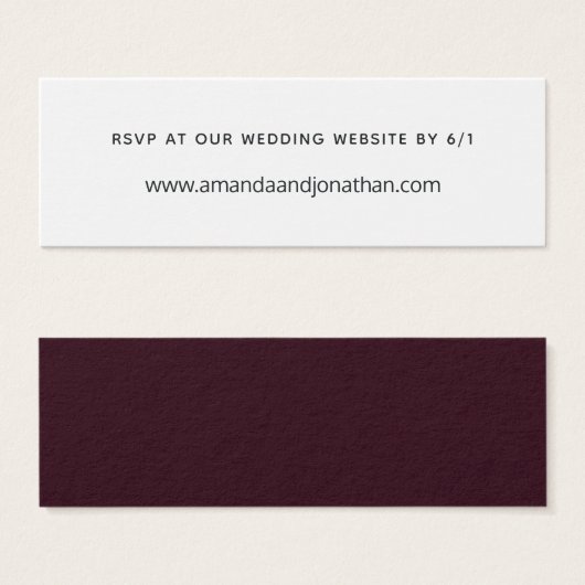 Velvet en Plum foncé (Devant & derrière)