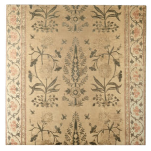 Velvet floor spread, Moghul, Shah Jahan period, 16 Tegeltje