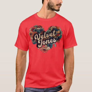 Velvet Jones VIGNETTE KLEUR T-shirt