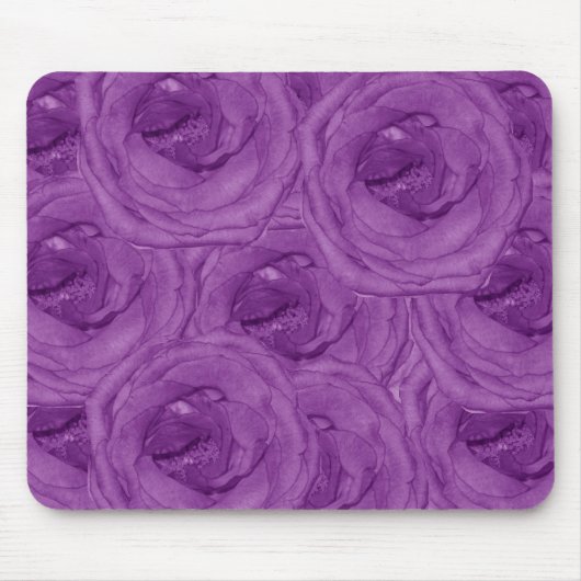 Velvet Paarse Rozen Mousepad Muismat (Voorkant)