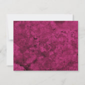 Velvet Pink Agate Geode Script Typography Notitiekaartje (Achterkant)