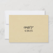Velvet Rapids QR Code Wedding Carte RSVP (Dos)