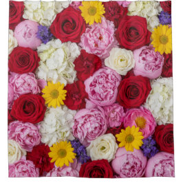 Velvet Rose and Peony Bliss Douchegordijn