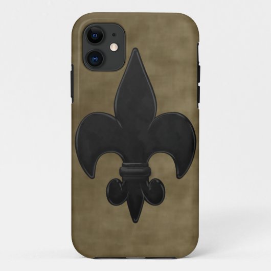 Velvet Saints Fleur De Lis Case-Mate iPhone Case (Achterkant)