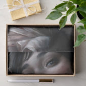 Velvet Woman With Crimson Lips decoupage Tissuepapier (Geschenk)