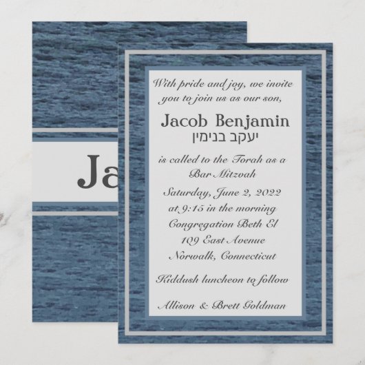 Velvet Zeeen Uitnodiging (Voorkant / Achterkant)