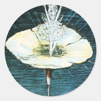 Velveteen Konijnenfee bloem ronde sticker