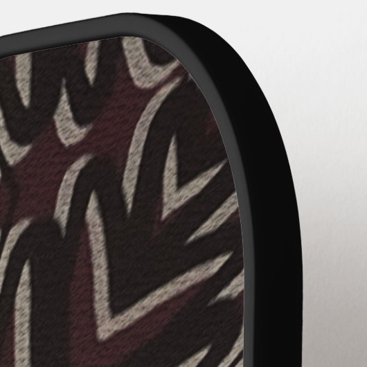 Velvety Crimson Mandala Pickleball Paddle (Links Detail)